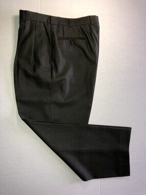 VTG Mens Dress Pants Size 36-42 (92cm-106cm) King Mode Classic Charcoal Gray 36